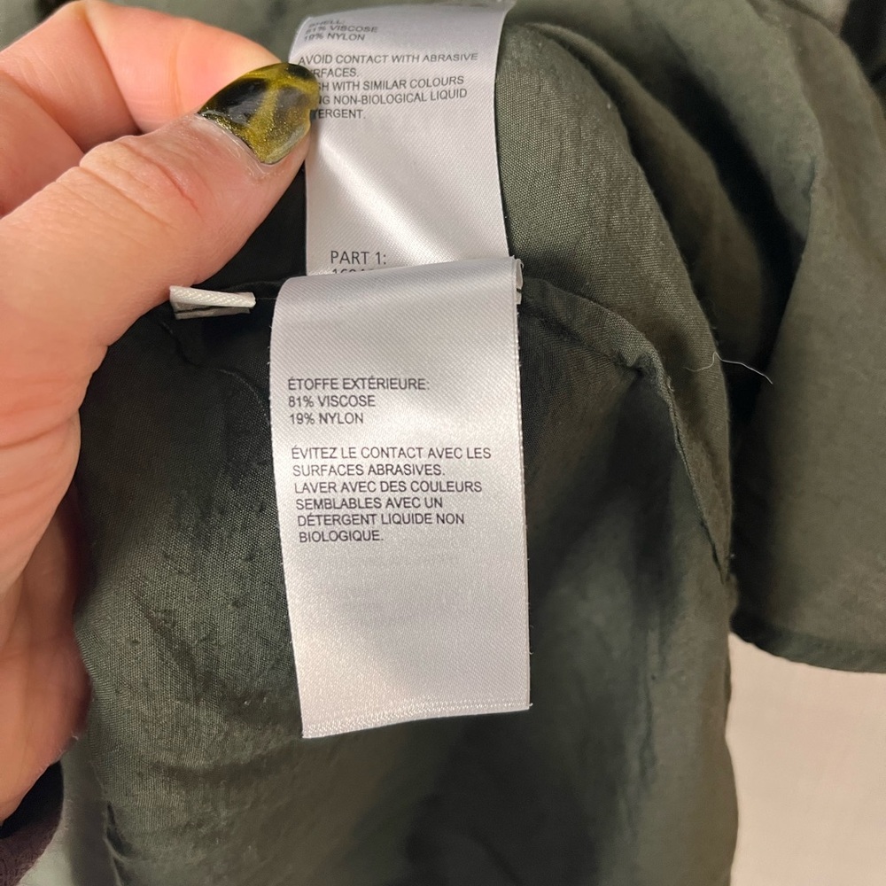 Whistles Olive Green Short Sleeve Blouse Lightweight - Picture 5 of 5